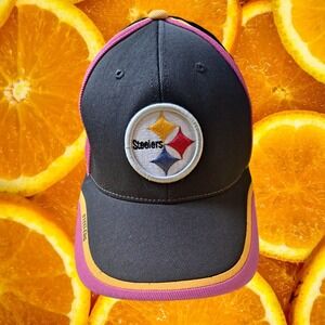 Pittsburgh‎ Steelers Reebok NFL Football Hat Cap S/M Pink Ribbon